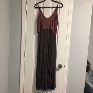 Layered maxi dress